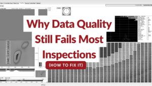 Ultrasonic testing inspection showing clean vs noisy data quality comparison in industrial scanning