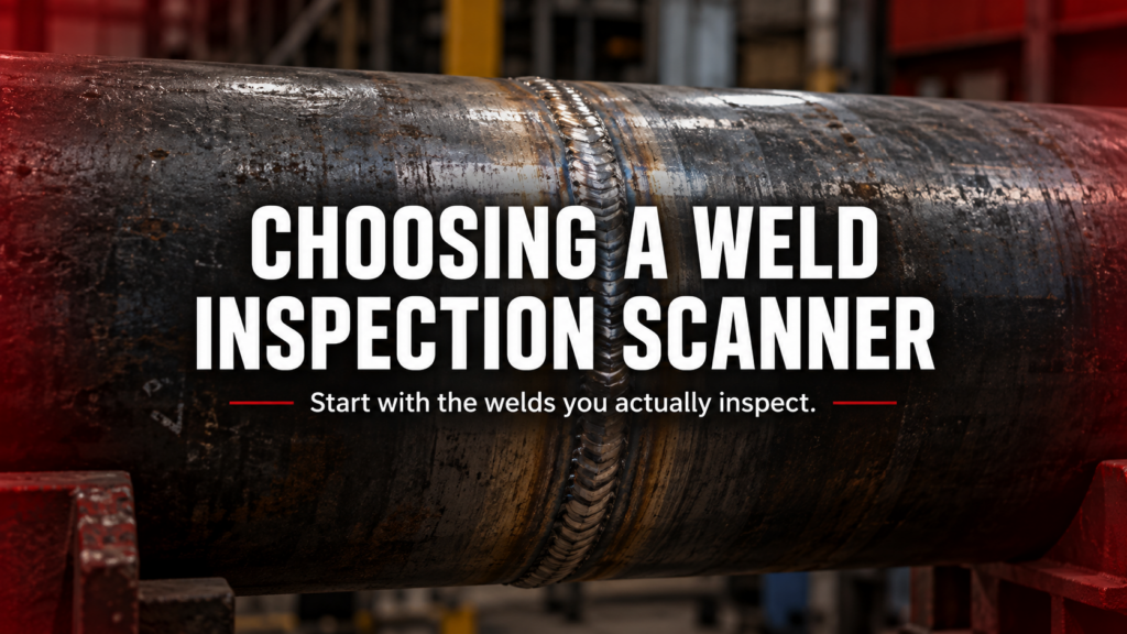 Choosing a weld inspection scanner: start with the welds you actually inspect.